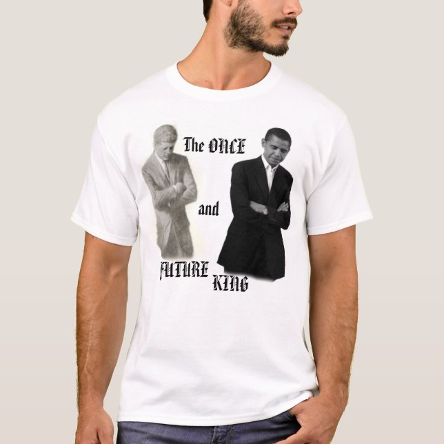 T-shirt Chemise de point de croix d'Obama/JFK (Devant)