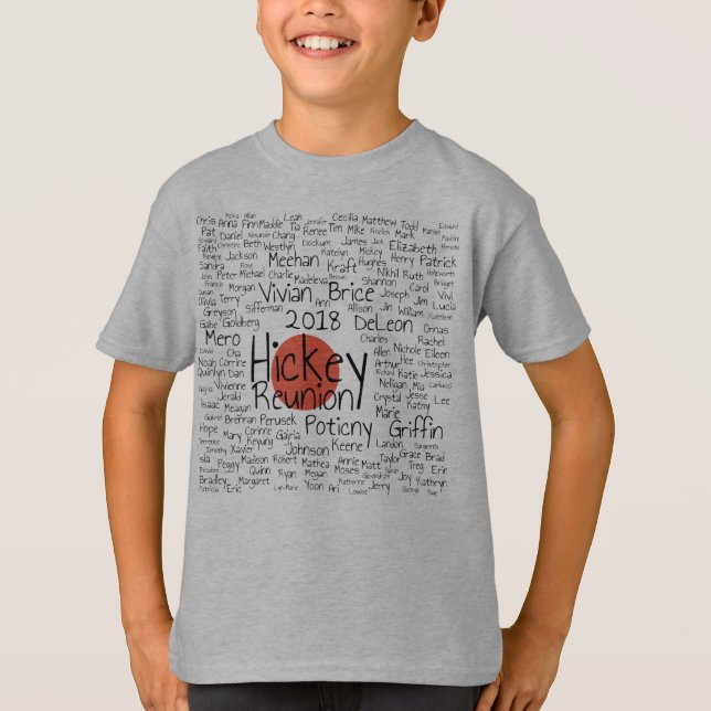 T-shirt Chemise de point de rouge du bidule 2018 (Devant)