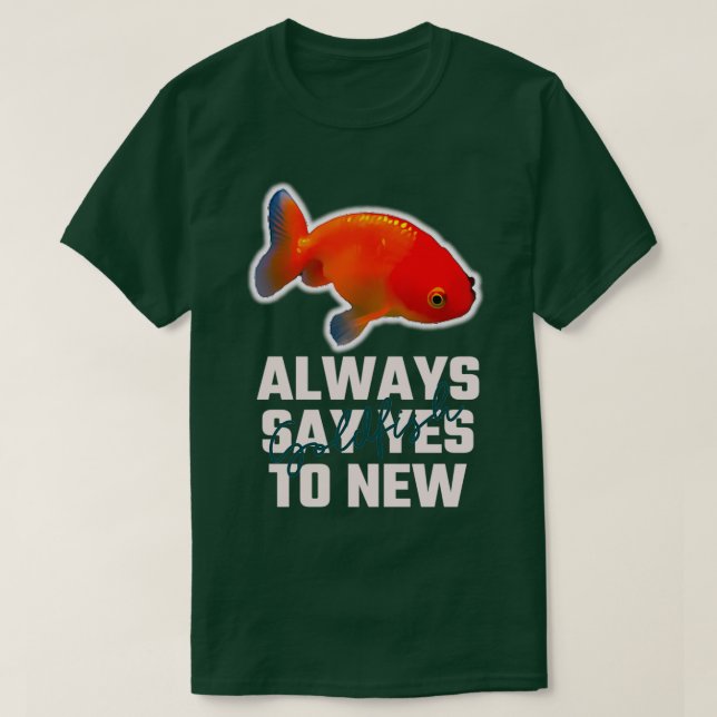T-shirt Chemise de poisson rouge 2 (Design devant)