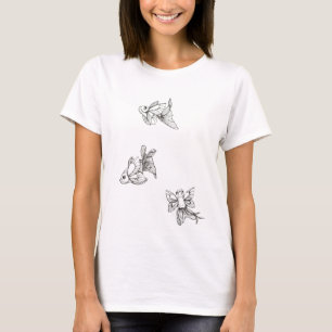 T-shirt Chemise de poissons de flottement