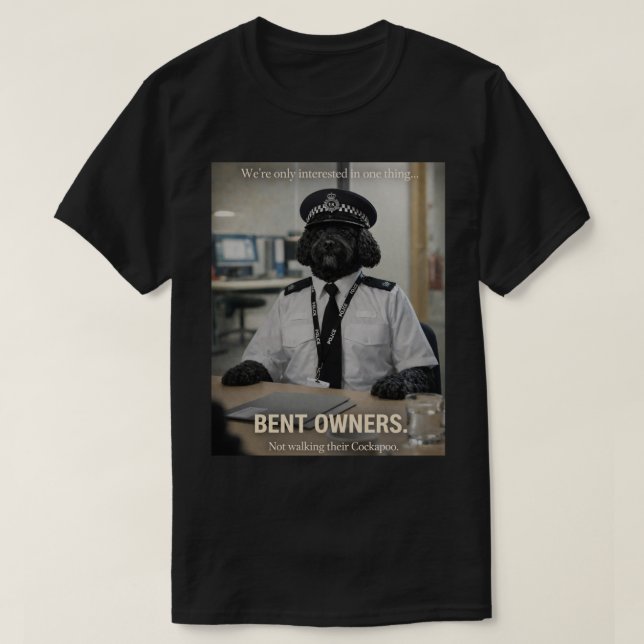 T-shirt Chemise de police Cockapoo | Cadeau drôle pour pro (Design devant)