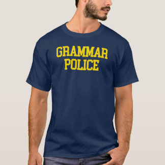 T-shirt Chemise de police de grammaire
