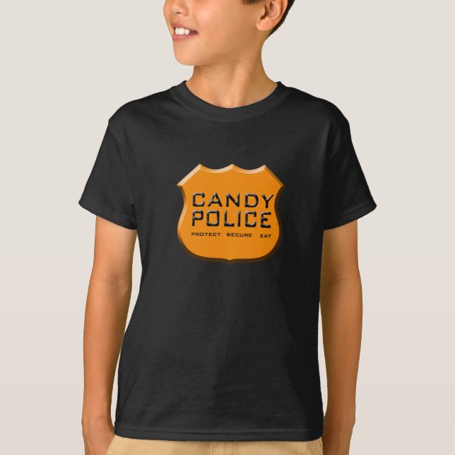T-shirt Chemise de police de sucrerie (Devant)