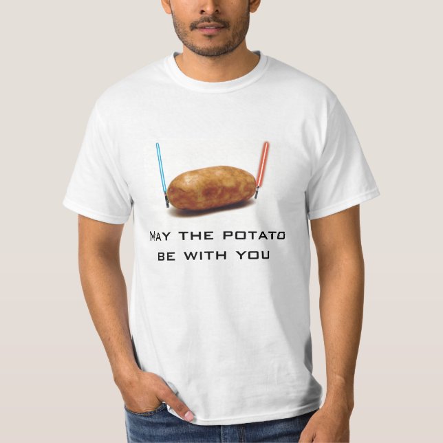 T-shirt Chemise de pomme de terre de force (Devant)