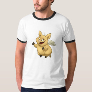 T-shirt Chemise de porc de vol