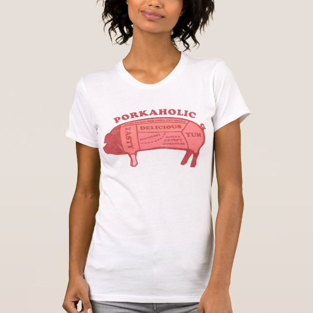 T-shirt Chemise de Porkaholic (Devant)