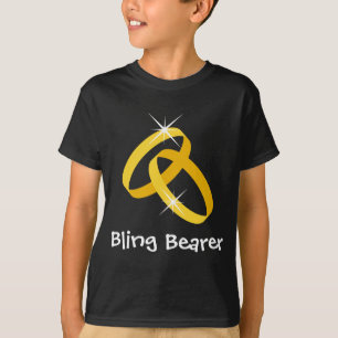 T-shirt Chemise de porteur d'anneau Bling pour enfants