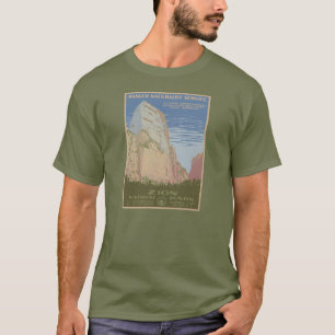T-shirt Chemise de poster vintage de parc national de Zion