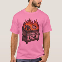 Chemise de poubelle brûlante pour perdant de footb