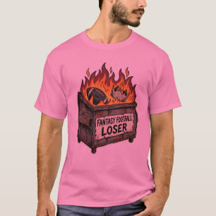 T-shirt Chemise de poubelle brûlante pour perdant de footb