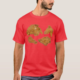 T-shirt chemise de poulet frit