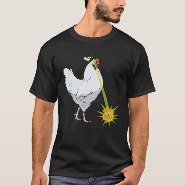 T-shirt Chemise de poulet laser impeccable 1 (Devant)