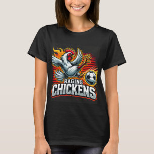 T-shirt Chemise de poulet noire pour femmes