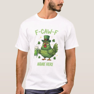 T-shirt Chemise de poulet personnalisée pour la Saint-Patr