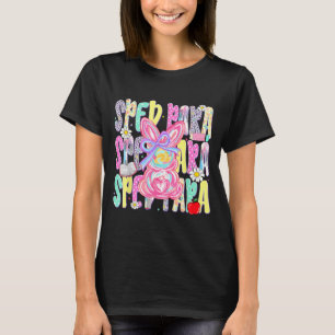 T-shirt Chemise de printemps colorée mignonne de Pâques