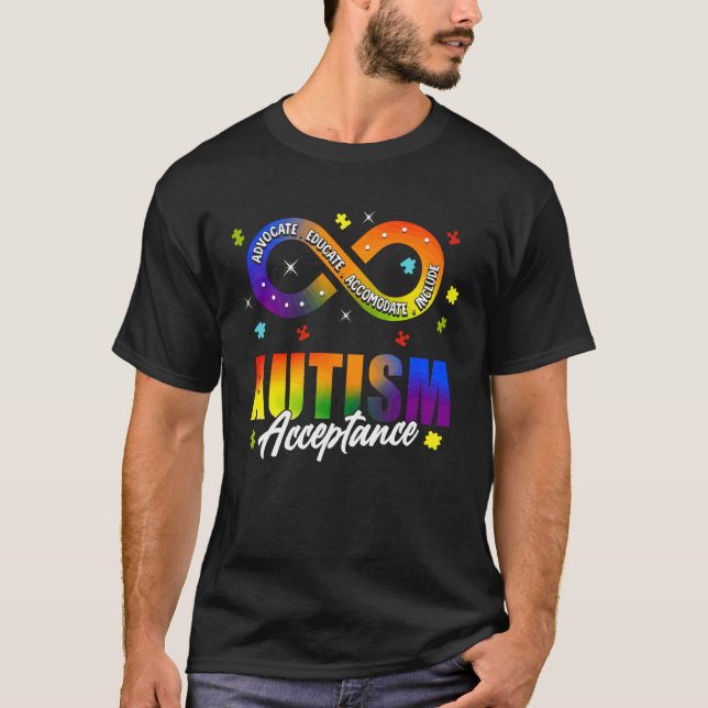 T-shirt Chemise de prise de conscience de l'autisme Symbol (Devant)