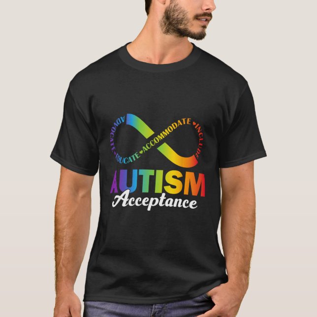 T-shirt Chemise de prise de conscience et d'acceptation de (Devant)