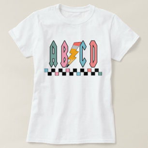 T-shirt Chemise de professeur Abcd, Cadeau de reconnaissan