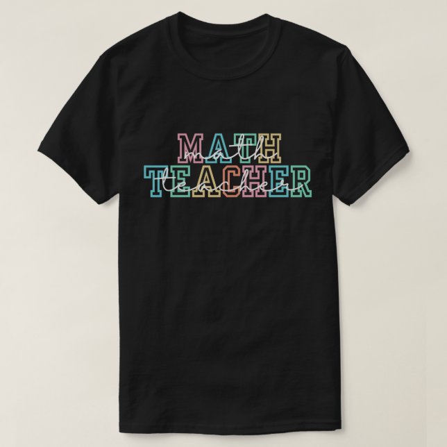 T-shirt Chemise de professeur de mathématiques, Cadeau de  (Design devant)