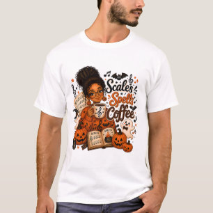 T-shirt Chemise de professeur de musique Halloween échelle