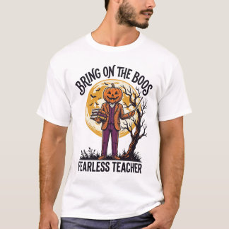 T-shirt Chemise de professeur Halloween Gravure vintage Ci