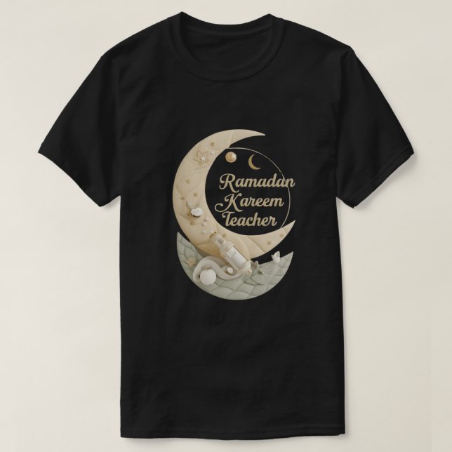 T-shirt Chemise de professeur Ramadan Kareem | Thé de vaca (Design devant)
