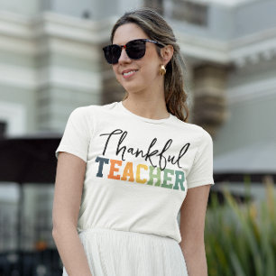 T-shirt Chemise de professeur remercié pour la citrouille,