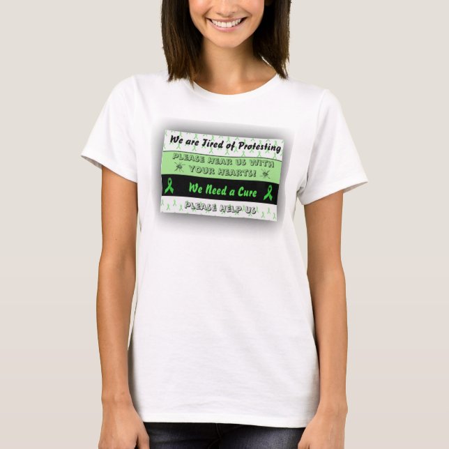 T-shirt Chemise de protestation de sensibilisation à la ma (Devant)