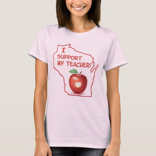 T-shirt Chemise de protestation du Wisconsin (Devant)