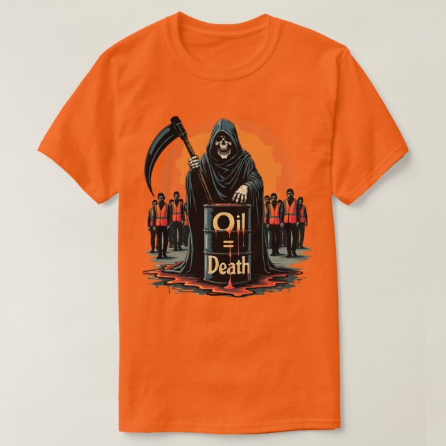 T-shirt Chemise de protestation Fin des combustibles fossi (Design devant)