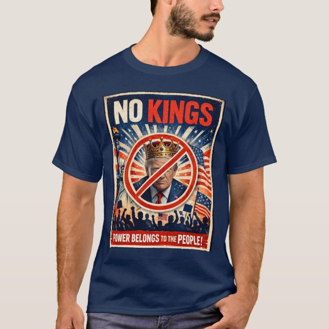 T-shirt Chemise de protestation Pas de rois (Devant)