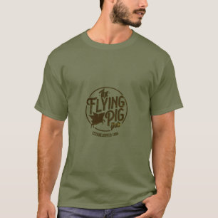 T-shirt Chemise de Pub de porc de vol