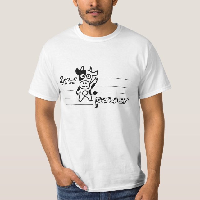 T-shirt Chemise de puissance de vache (Devant)