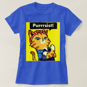 T-shirt Chemise de Purrrsist, chat Purrsist, pursist de