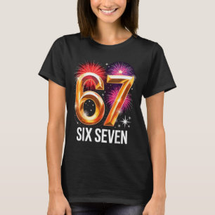 T-shirt Chemise de pyjama de fête du Nouvel An 67 6 7 Mème