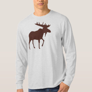 T-shirt Chemise de raglan des orignaux des hommes