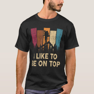 T-shirt Chemise de randonnée J'aime être sur le dessus drô