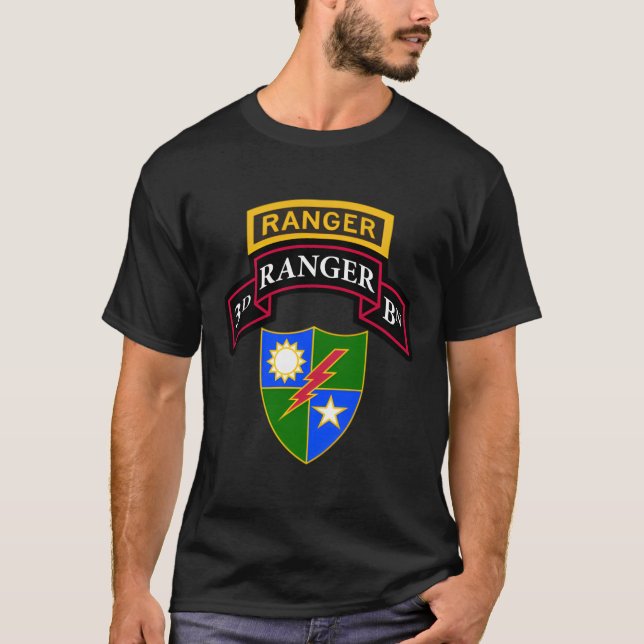 T-shirt Chemise de Ranger de l'armée 3e Ranger Scroll Tab  (Devant)