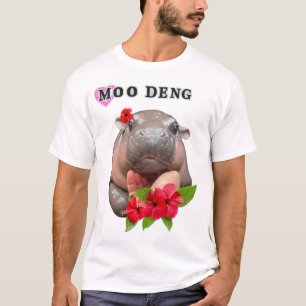 T-shirt Chemise de rap Bootleg Moo Deng   Moo Deng Shirt
