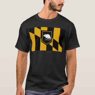 T-shirt Chemise de rat de drapeau de Baltimore