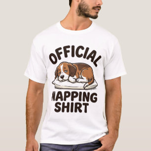 T-shirt Chemise de repos officielle Chien endormi Design v