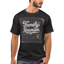 Chemise de réunion de famille personnalisée Billet