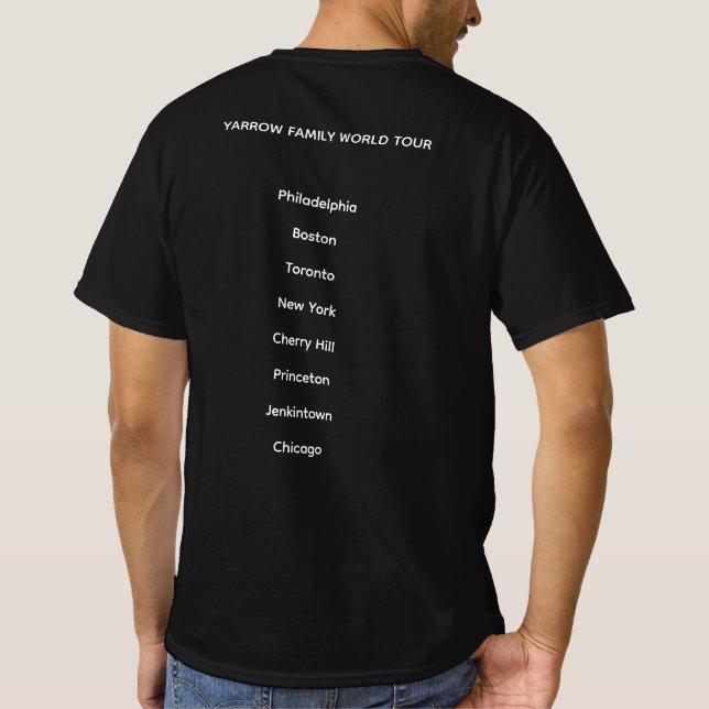 T-shirt Chemise de réunion Yarrow (texte alternatif arrièr (Dos)