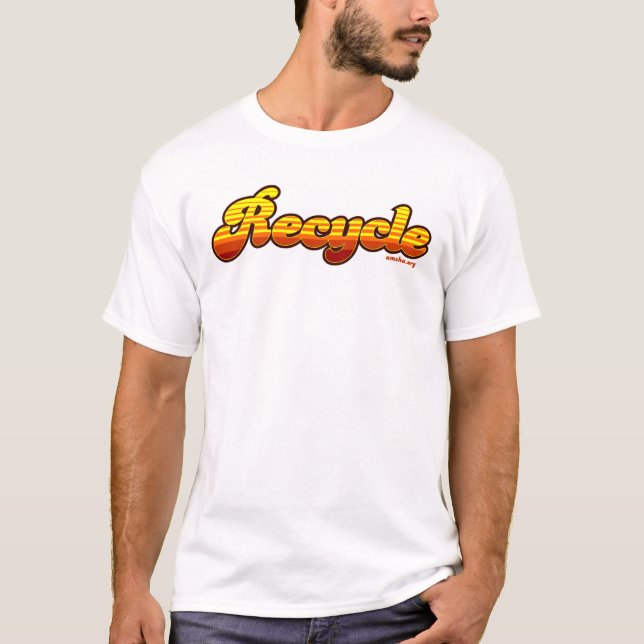 T-shirt Chemise de réutilisation vintage (Devant)
