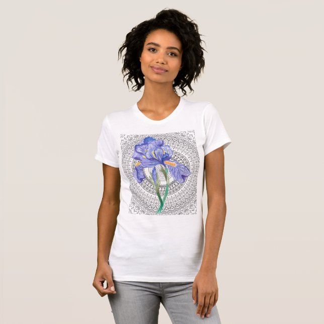 T-shirt chemise de rêve fleurie (Devant entier)