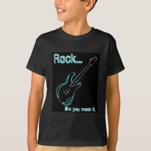 T-shirt Chemise de "roche" de guitare