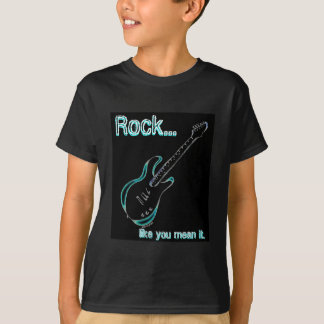 T-shirt Chemise de "roche" de guitare