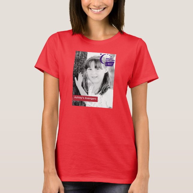 T-shirt Chemise de rouge des vengeurs d'Ashley (Devant)