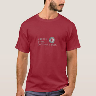 T-shirt Chemise de ruban adhésif