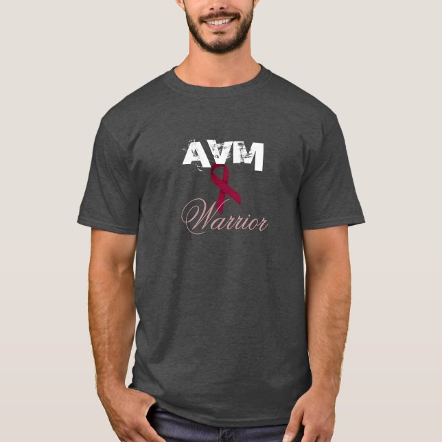T-shirt Chemise de ruban de Bourgogne de guerrier d'AVM (Devant)